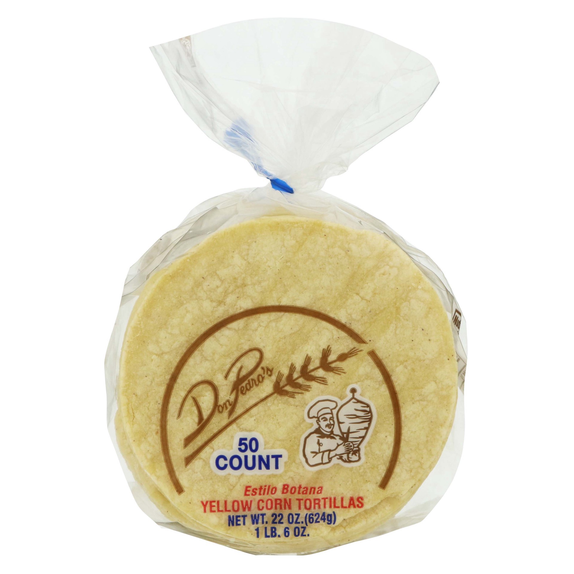 slide 1 of 1, Don Pedro's &nbsp;Yellow Corn Tortillas, 50 ct