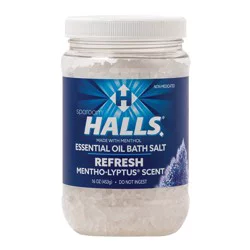Halls Refresh Essential Oil Bath Salt - Mentho-Lyptus
