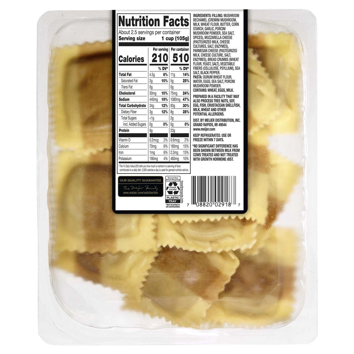 slide 4 of 9, FREDERIKS BY MEIJER Frederik's Wild Mushroom Ravioli Refrigerated Pasta, 9 oz