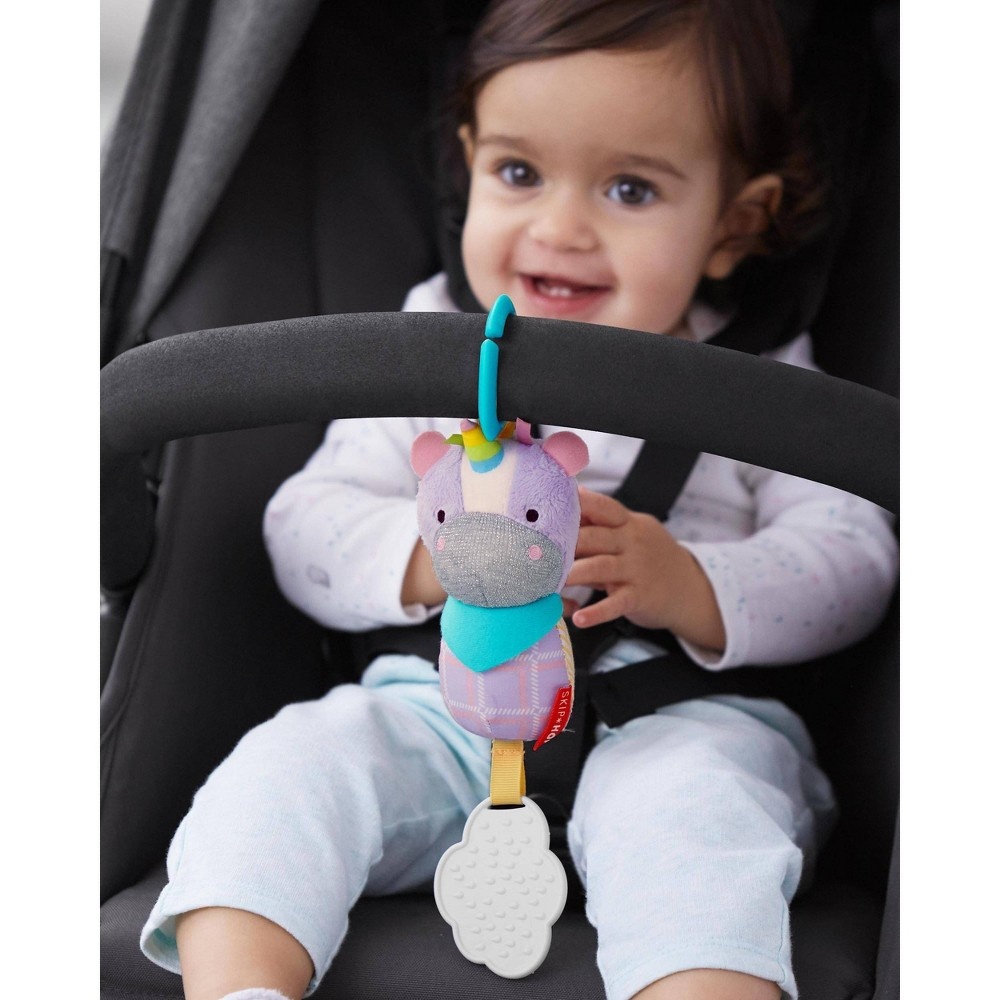 slide 2 of 4, Skip Hop Bandana Buddies Chime & Teethe Toy - Unicorn, 1 ct