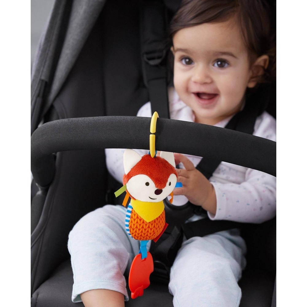 slide 2 of 4, Skip Hop Bandana Buddies Chime & Teethe Toy - Fox, 1 ct