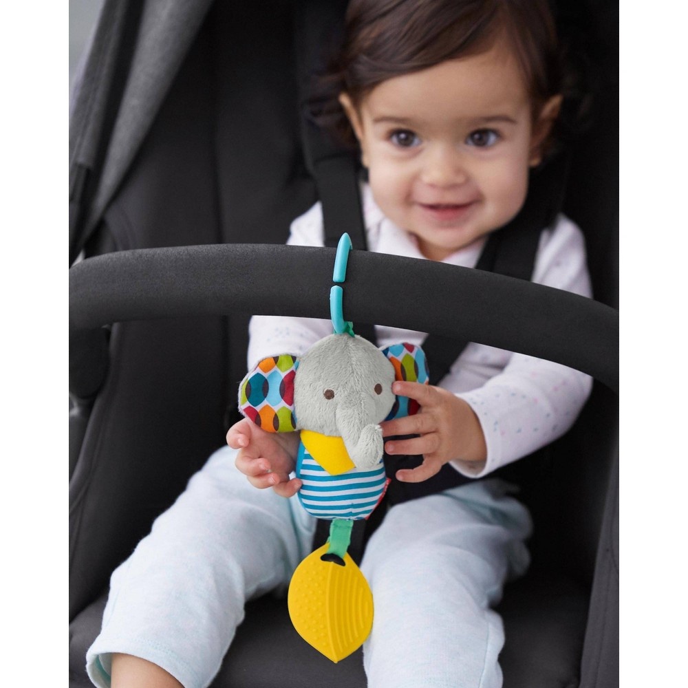 slide 2 of 4, Skip Hop Bandana Buddies Chime & Teethe Toy - Elephant, 1 ct