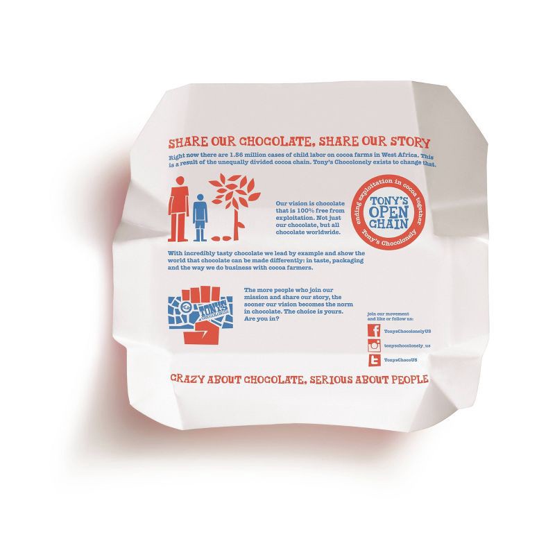 slide 6 of 6, Tony's Chocolonely Tony's Milk Chocolate Candy Bar - 6.35oz, 6.35 oz