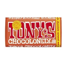 Tony's Chocolonely Tony's Caramel and Sea Salt Milk Chocolate Candy Bar - 6.35oz