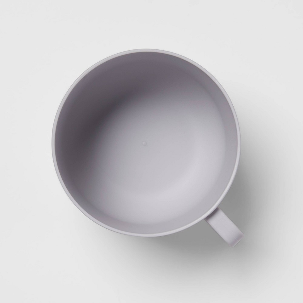 slide 3 of 3, 30oz Plastic Soup Mug Gray - Room Essentials, 1 ct