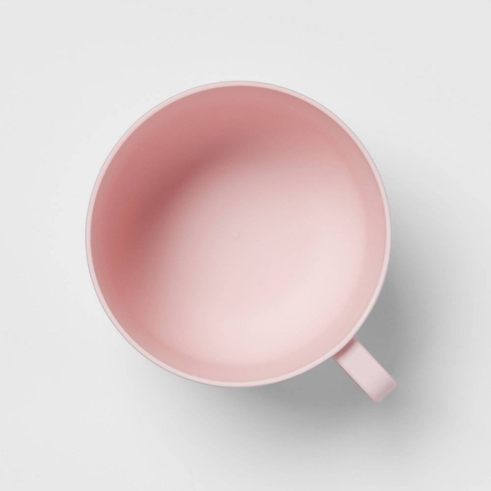 slide 3 of 3, 30oz Plastic Soup Mug Pink - Room Essentials, 1 ct