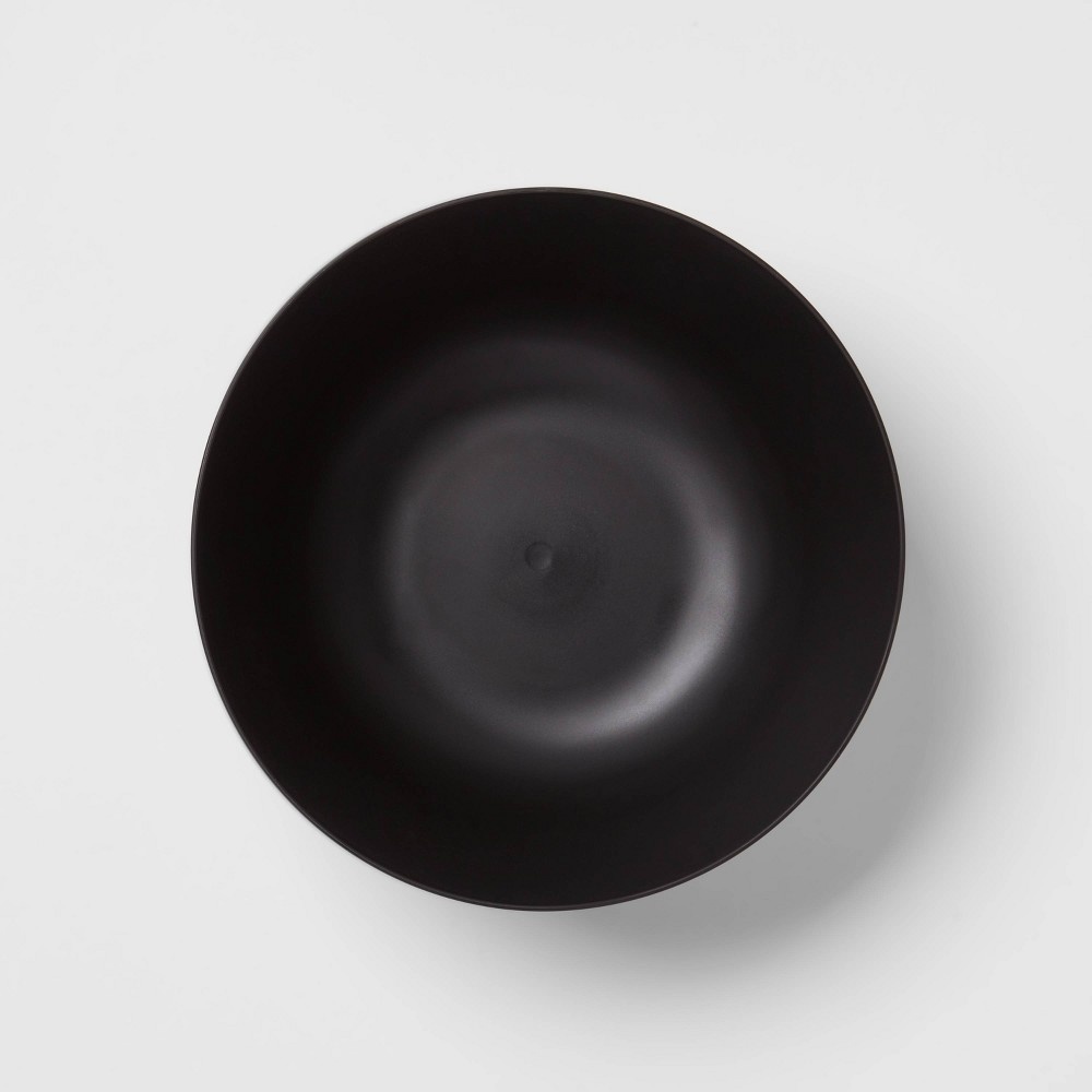 slide 3 of 3, 114oz Plastic Serving Bowl Black - Room Essentials, 1 ct