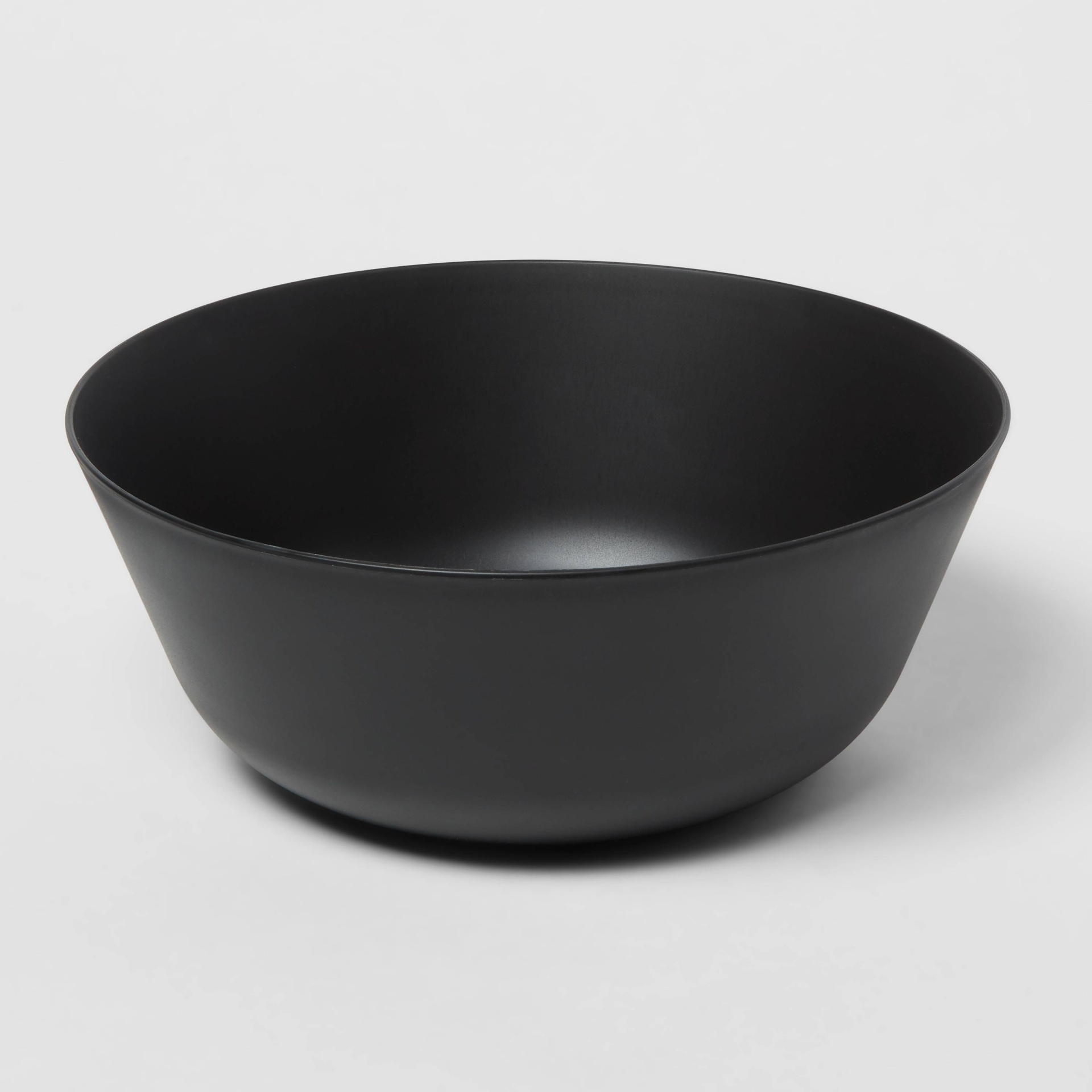 slide 1 of 3, 114oz Plastic Serving Bowl Black - Room Essentials, 1 ct