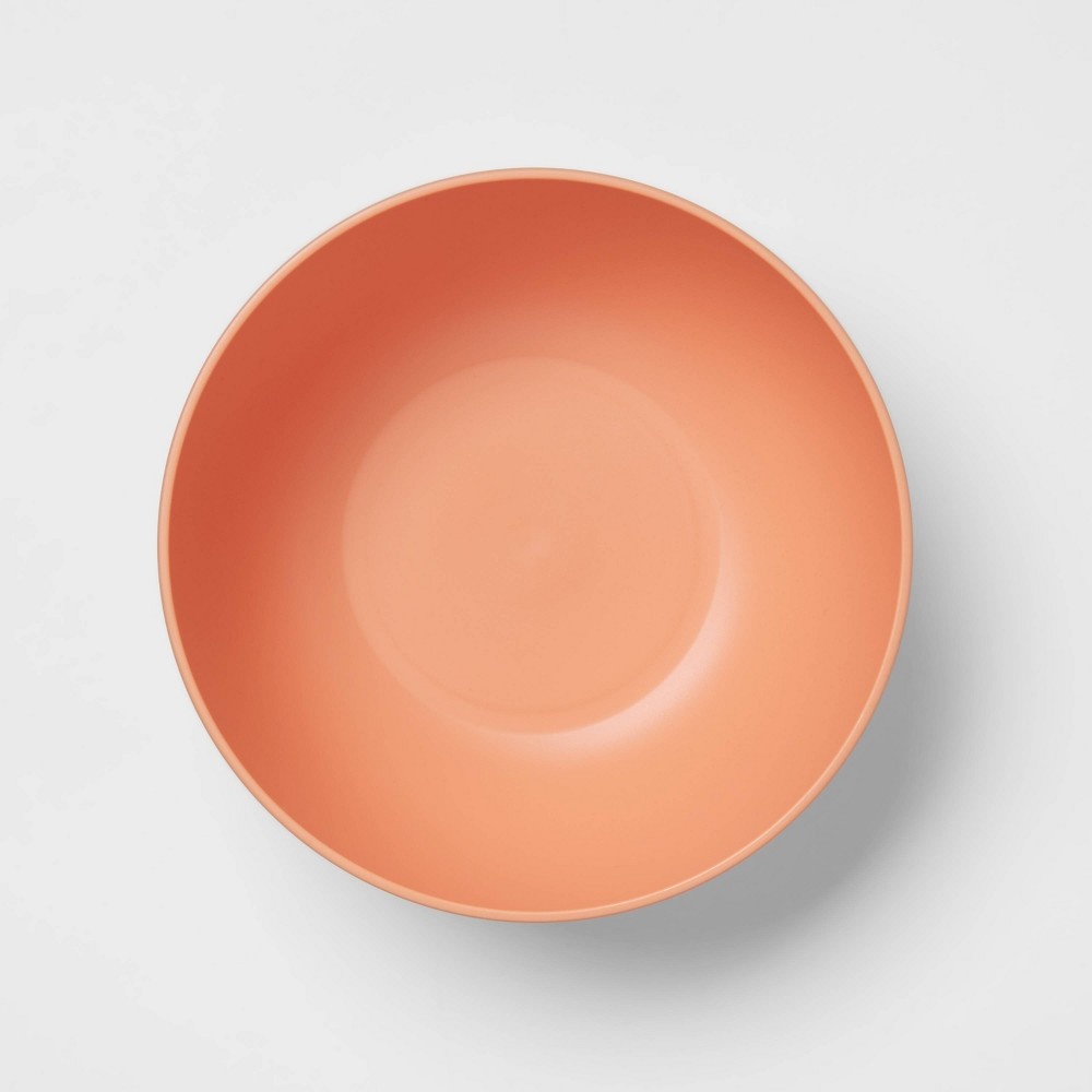 slide 3 of 3, 37oz Plastic Cereal Bowl Orange - Room Essentials, 1 ct