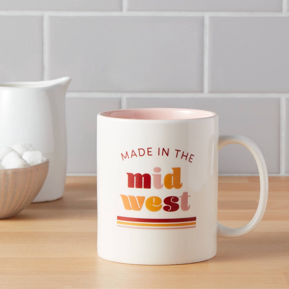 slide 2 of 3, 15oz Stoneware Made In The Midwest Mug - Room Essentials, 15 oz