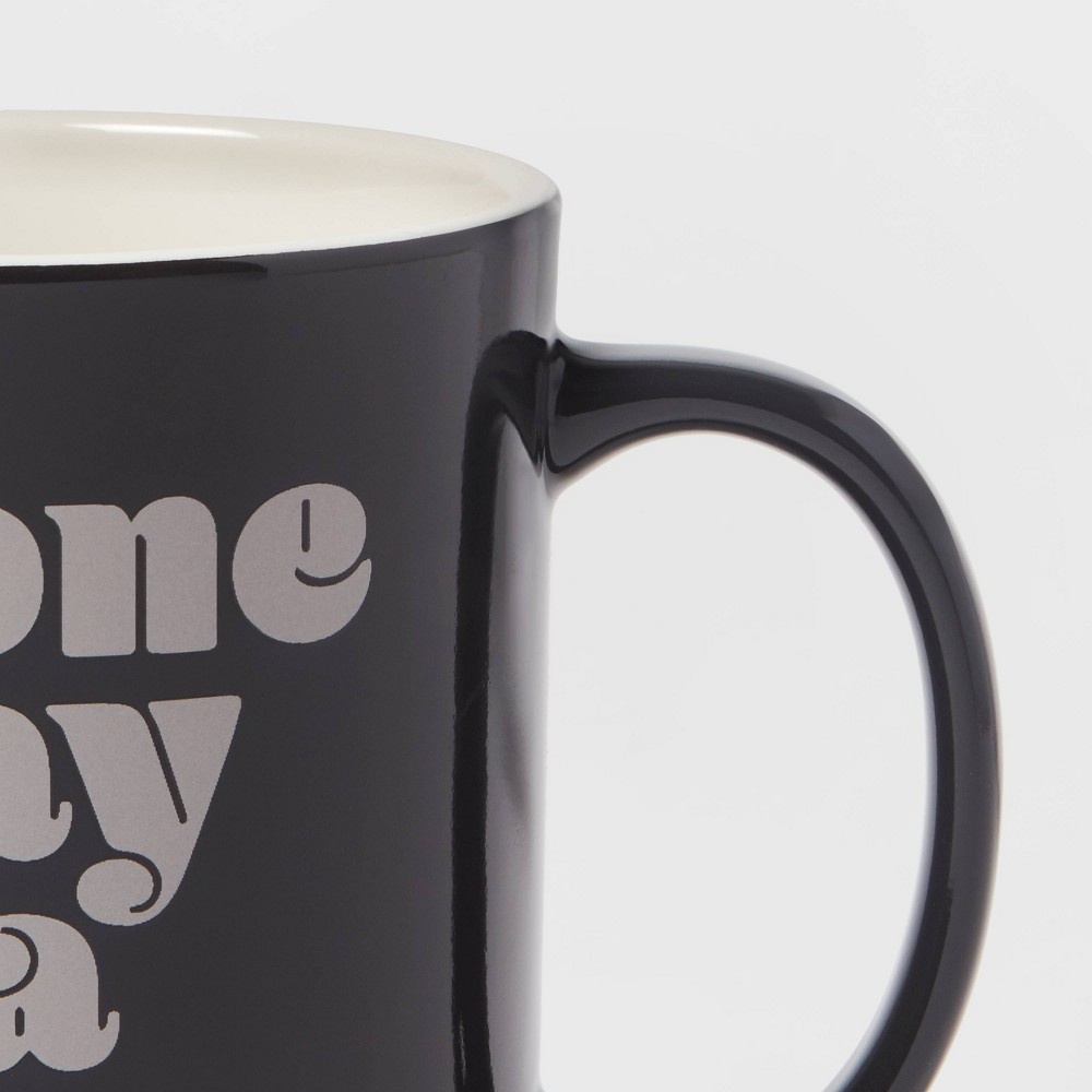 slide 3 of 3, Stoneware One Day At A Time Mug - Room Essentials, 15 oz