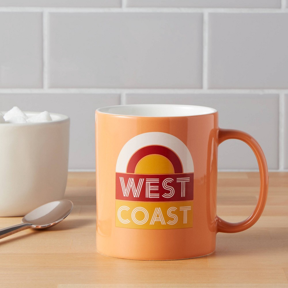 slide 2 of 3, 15oz Stoneware West Coast Mug - Room Essentials, 15 oz