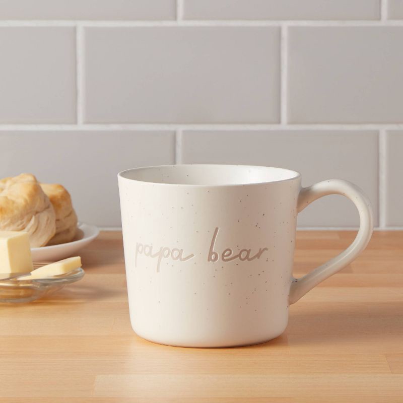 slide 2 of 3, 15oz Stoneware Papa Bear Mug - Threshold™, 15 oz