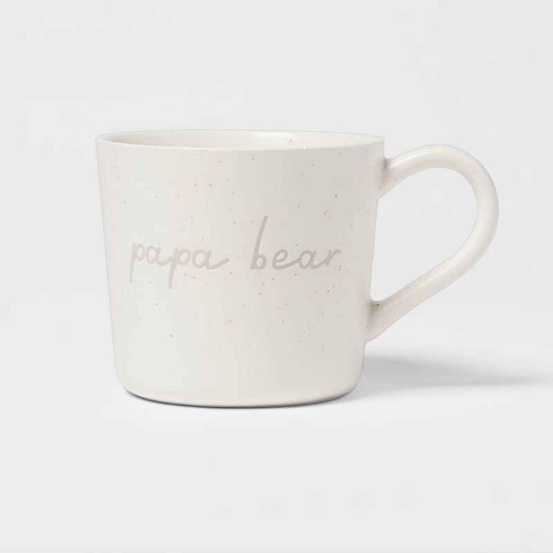 slide 1 of 3, 15oz Stoneware Papa Bear Mug - Threshold™, 15 oz