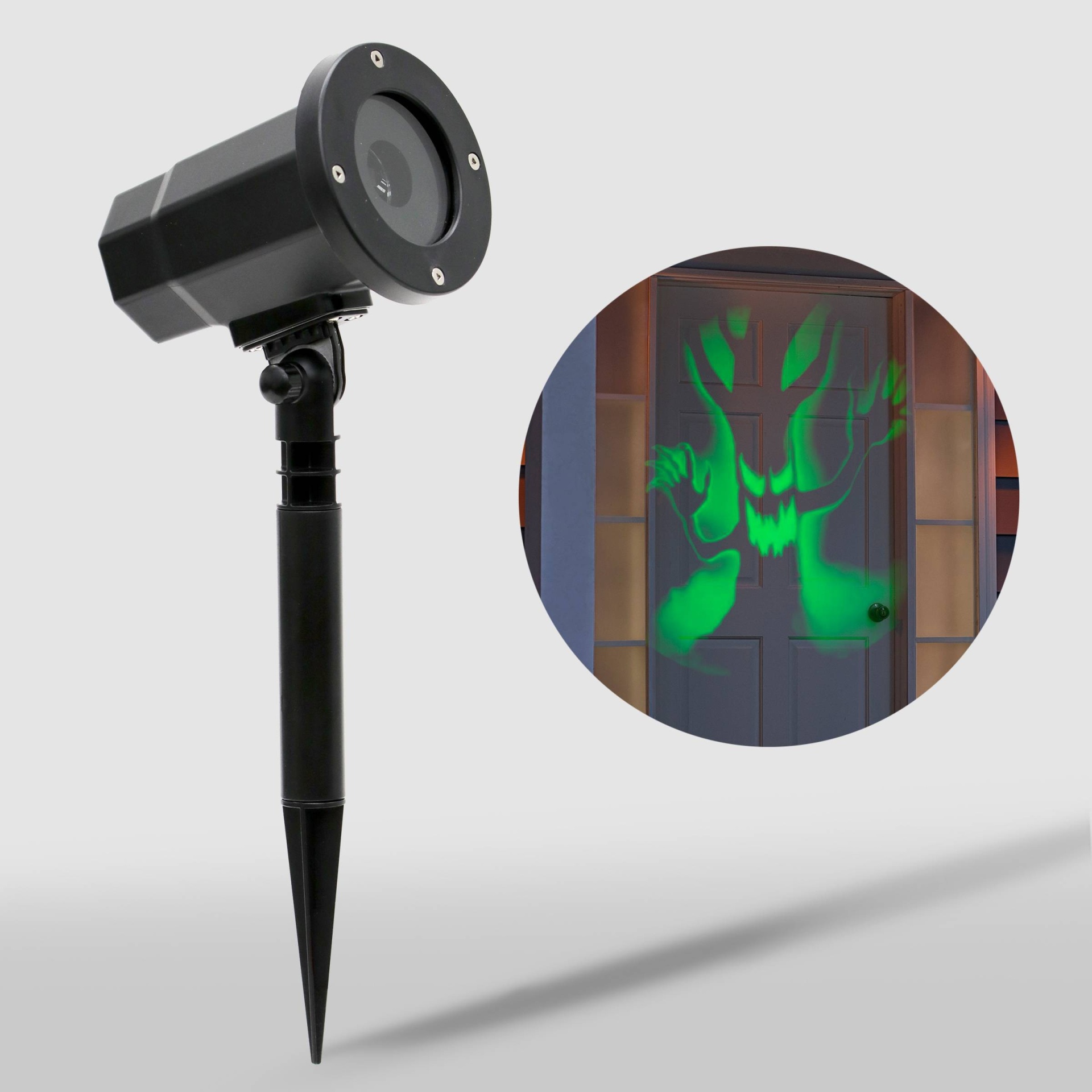 slide 1 of 4, Philips LED 3D Green Spooky Tree Halloween Motion Projector, 1 ct