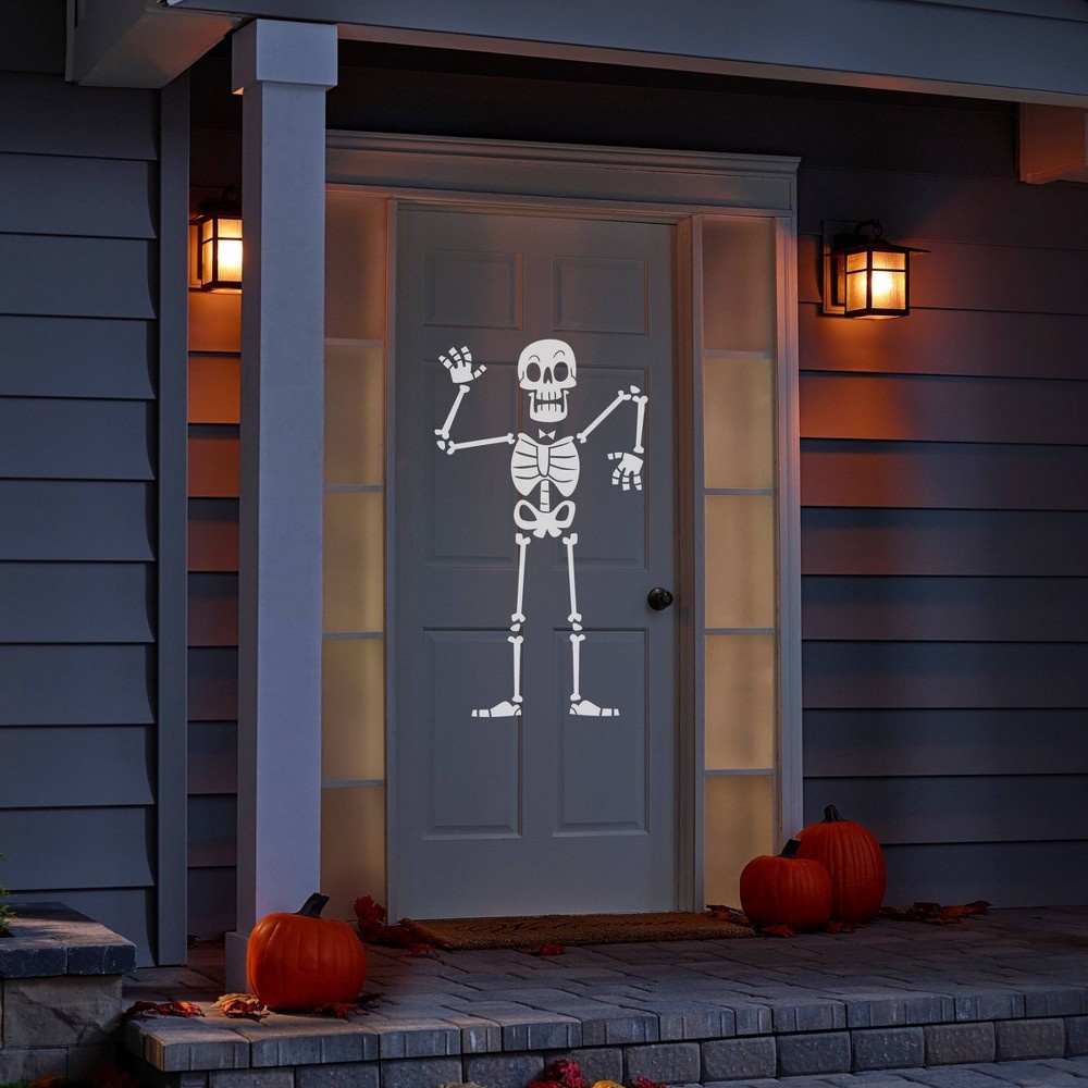 slide 2 of 4, Philips LED White Skeleton Battery Operated Projector Halloween Special Effects Light, 1 ct