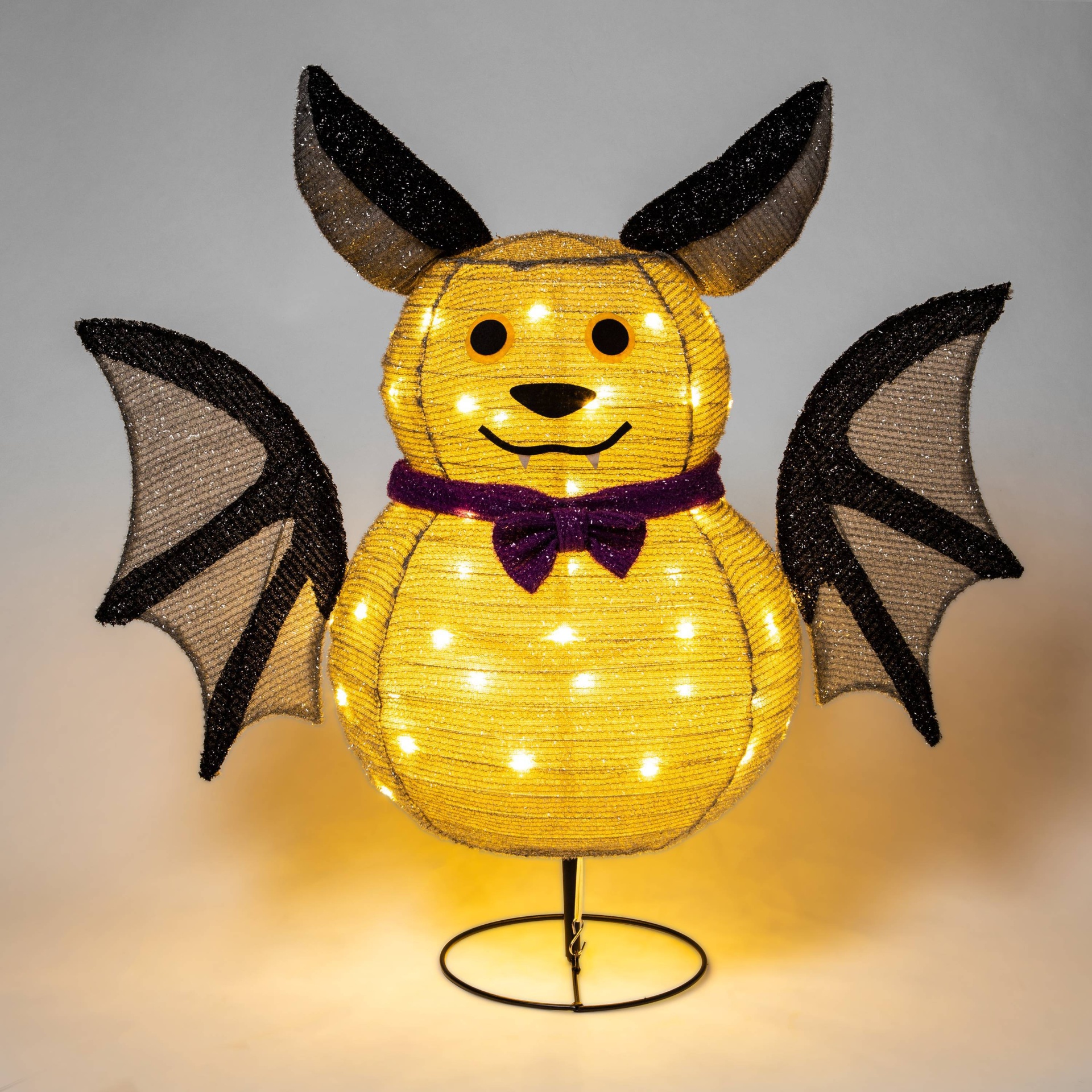 slide 1 of 4, LED Collapsible Bat Halloween Novelty Sculpture Light - Hyde & EEK! Boutique, 1 ct