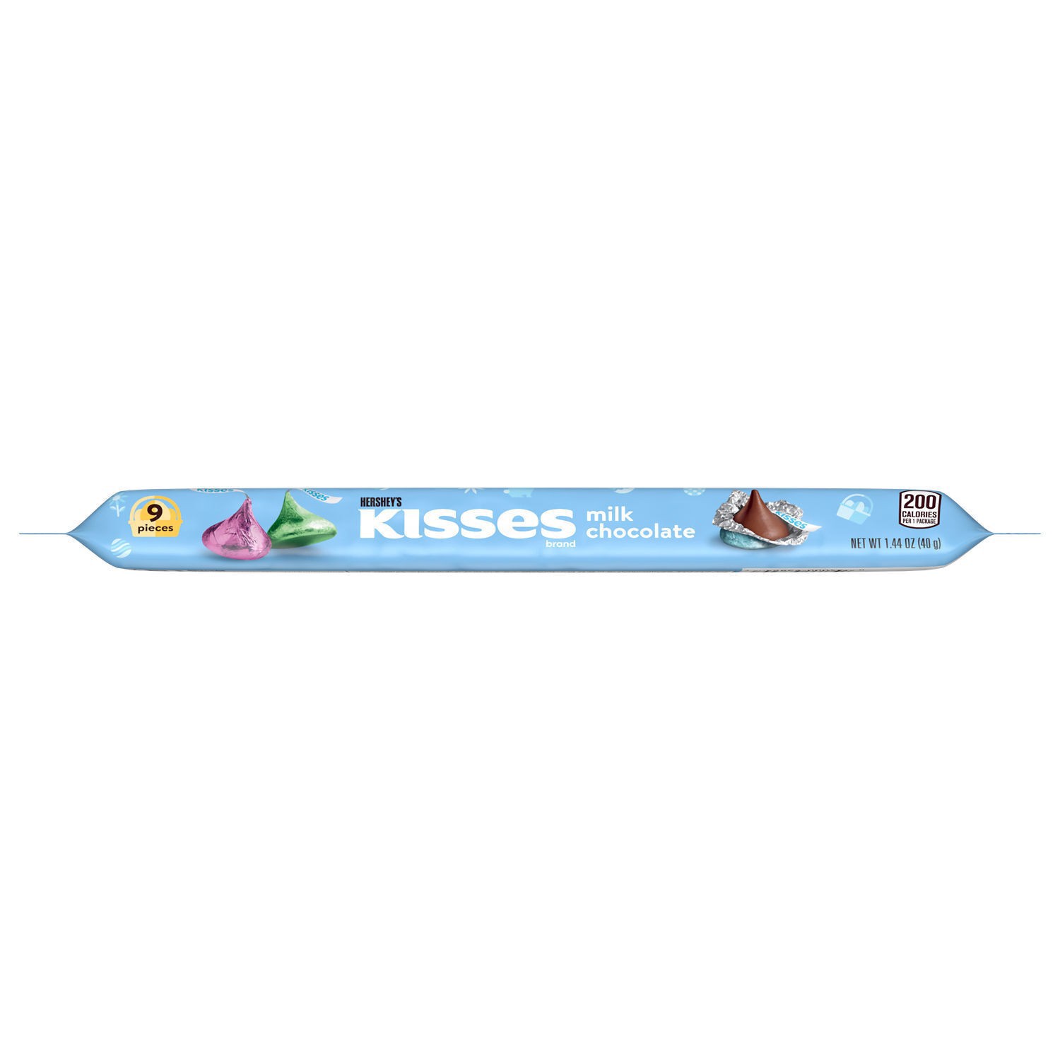 slide 1 of 5, Hershey's Kisses Milk Chocolate Easter Candy Sleeve - 1.44oz, 1.44 oz