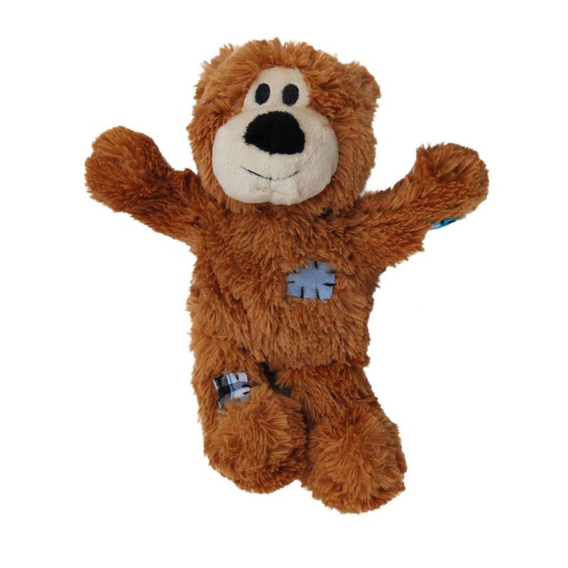 slide 2 of 3, KONG Wild Knots Bear Dog Toy - Light Brown - M/L, 1 ct