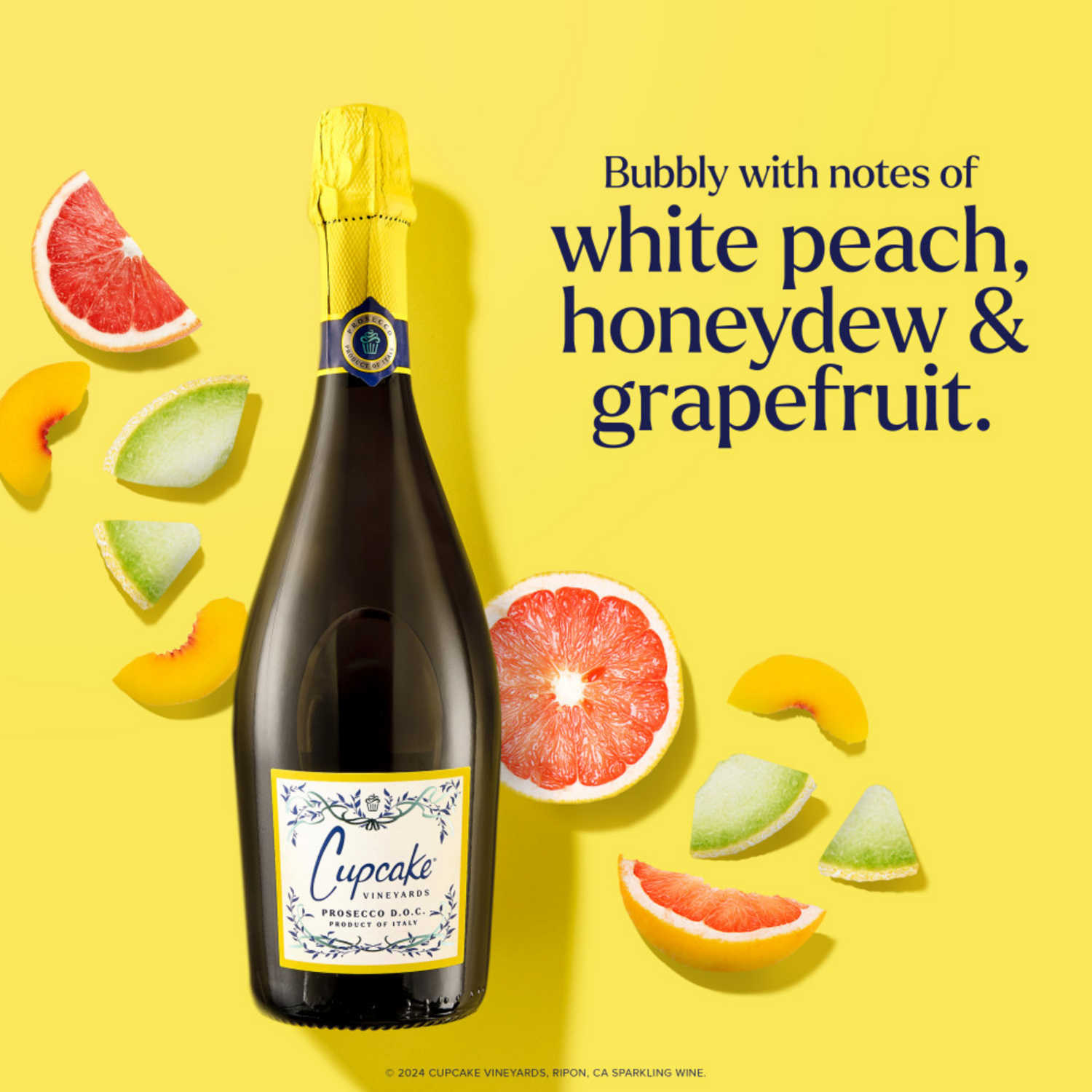 slide 2 of 5, Cupcake Vineyards Prosecco, White Wine, 750ml, 750 ml