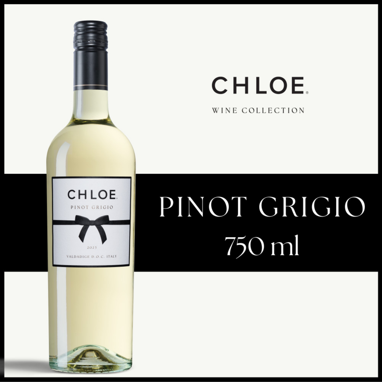 slide 1 of 8, Chloe Pinot Grigio, White Wine, 750ml, 750 ml