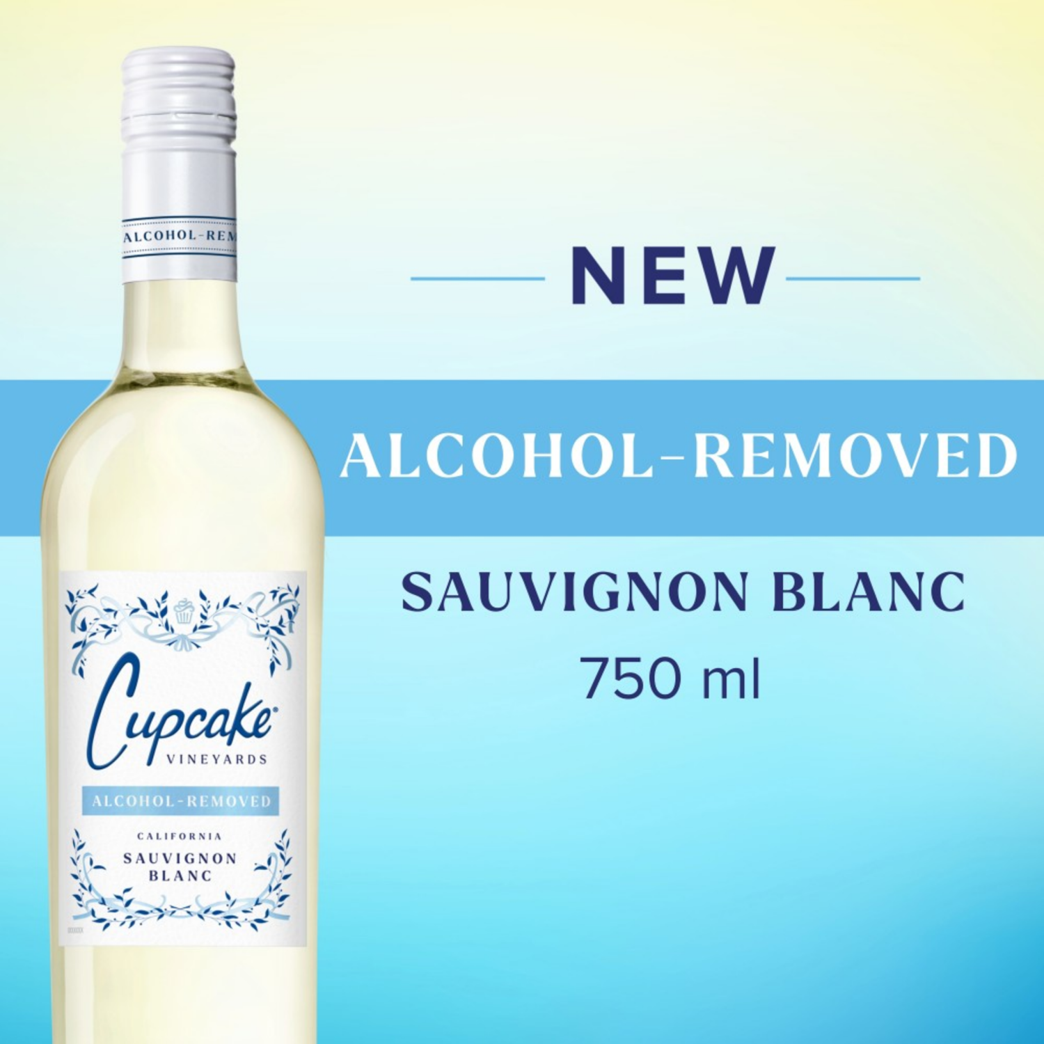 slide 1 of 4, Cupcake Vineyards Alcohol-Removed California Sauvignon Blanc 750 ml, 750 ml