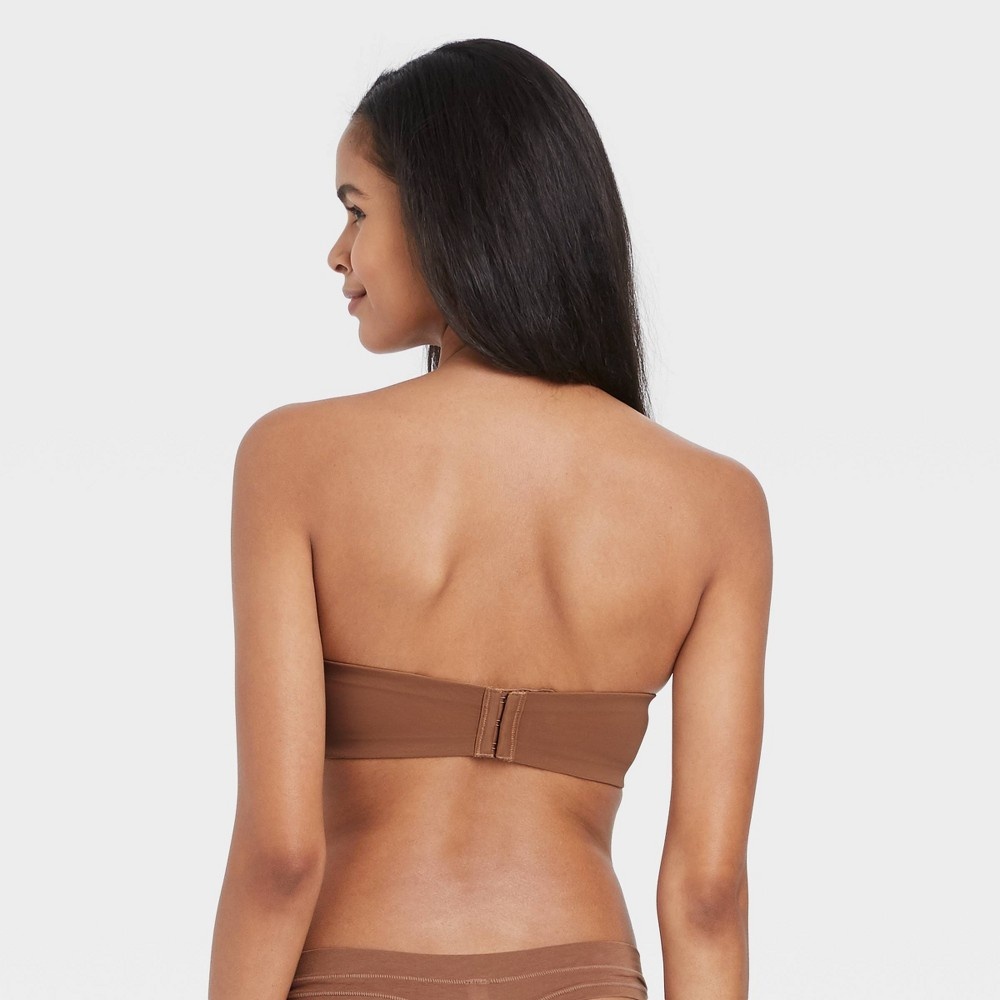 slide 2 of 4, Women's Lightly Lined Strapless Bra - Auden Caramel 36DDD, 1 ct