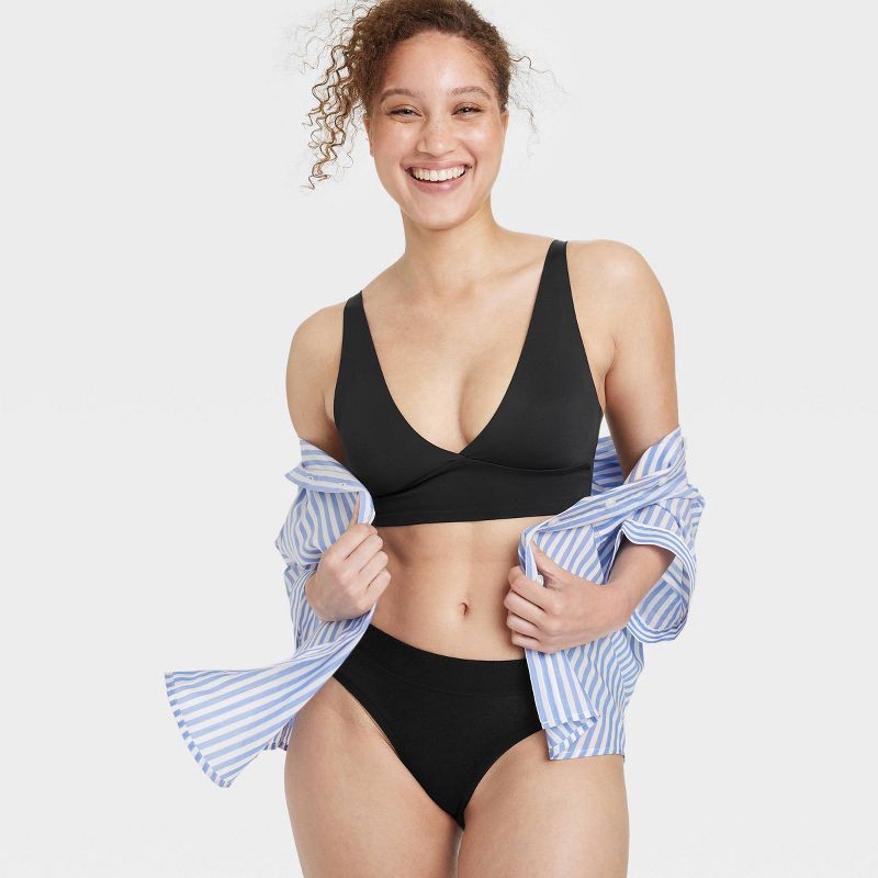 slide 3 of 3, Women's Signature Smooth Comfort Bralette - Auden™ Black XL, 1 ct