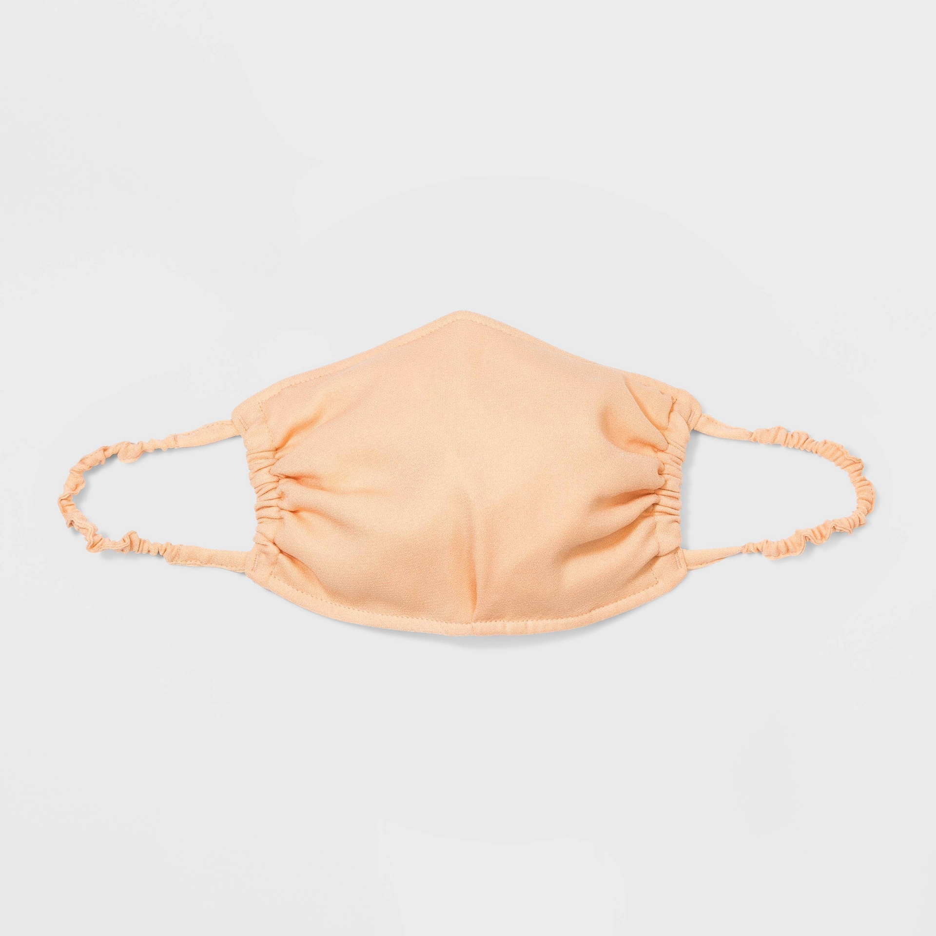 slide 1 of 2, Women's Ruched Face Mask - A New Day Orange L/XL, 1 ct