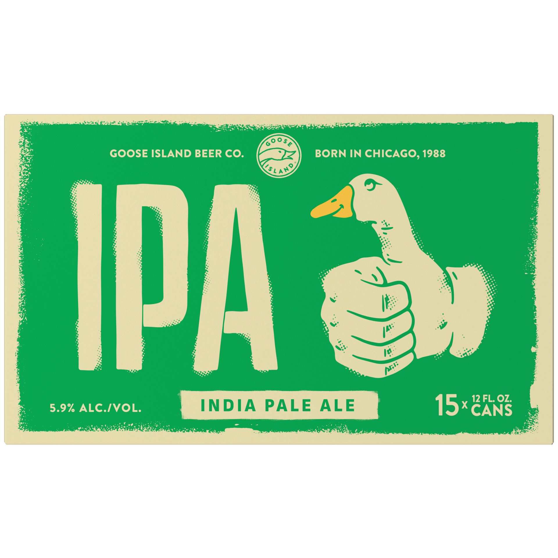 slide 1 of 5, Goose Island Beer Co. IPA Craft Beer, India Pale Ale, 15 Pack Beer, 12 FL OZ Cans, 15 ct