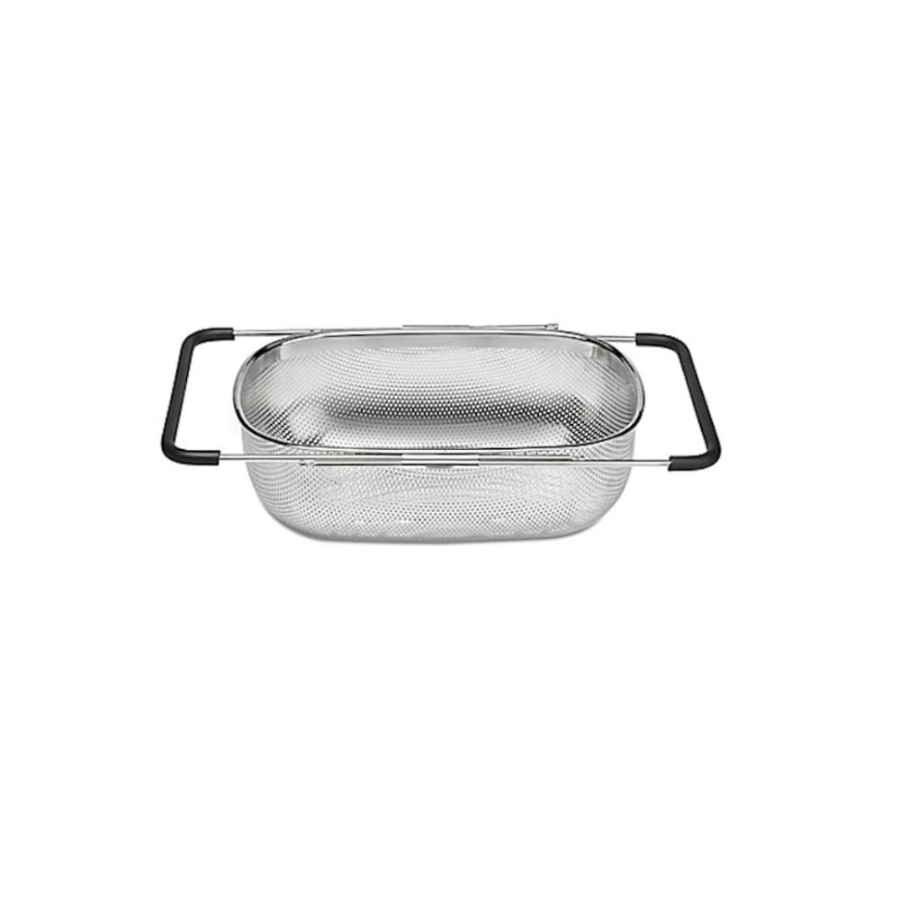 slide 1 of 1, Everyday Living Over The Sink Stainless Steel Colander, 1 ct