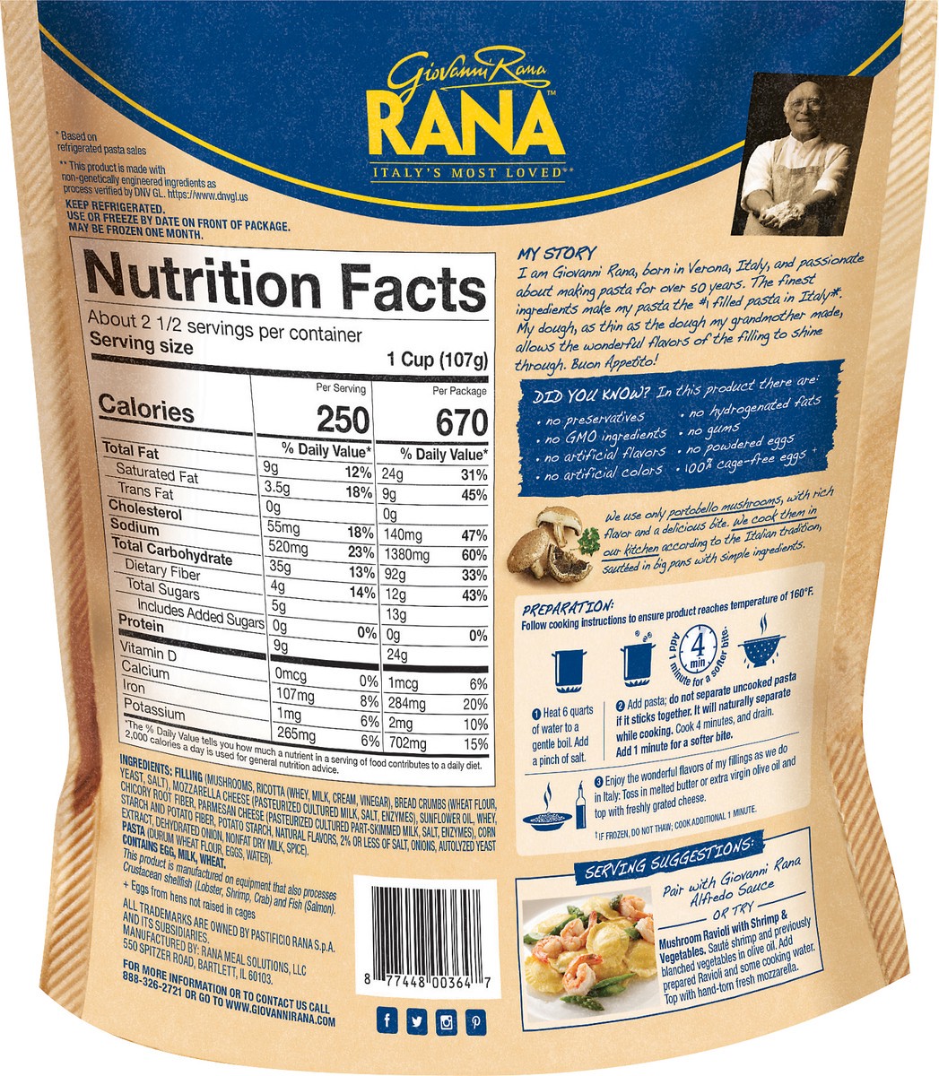 slide 2 of 10, Rana Refrigerated Pasta, 10 oz