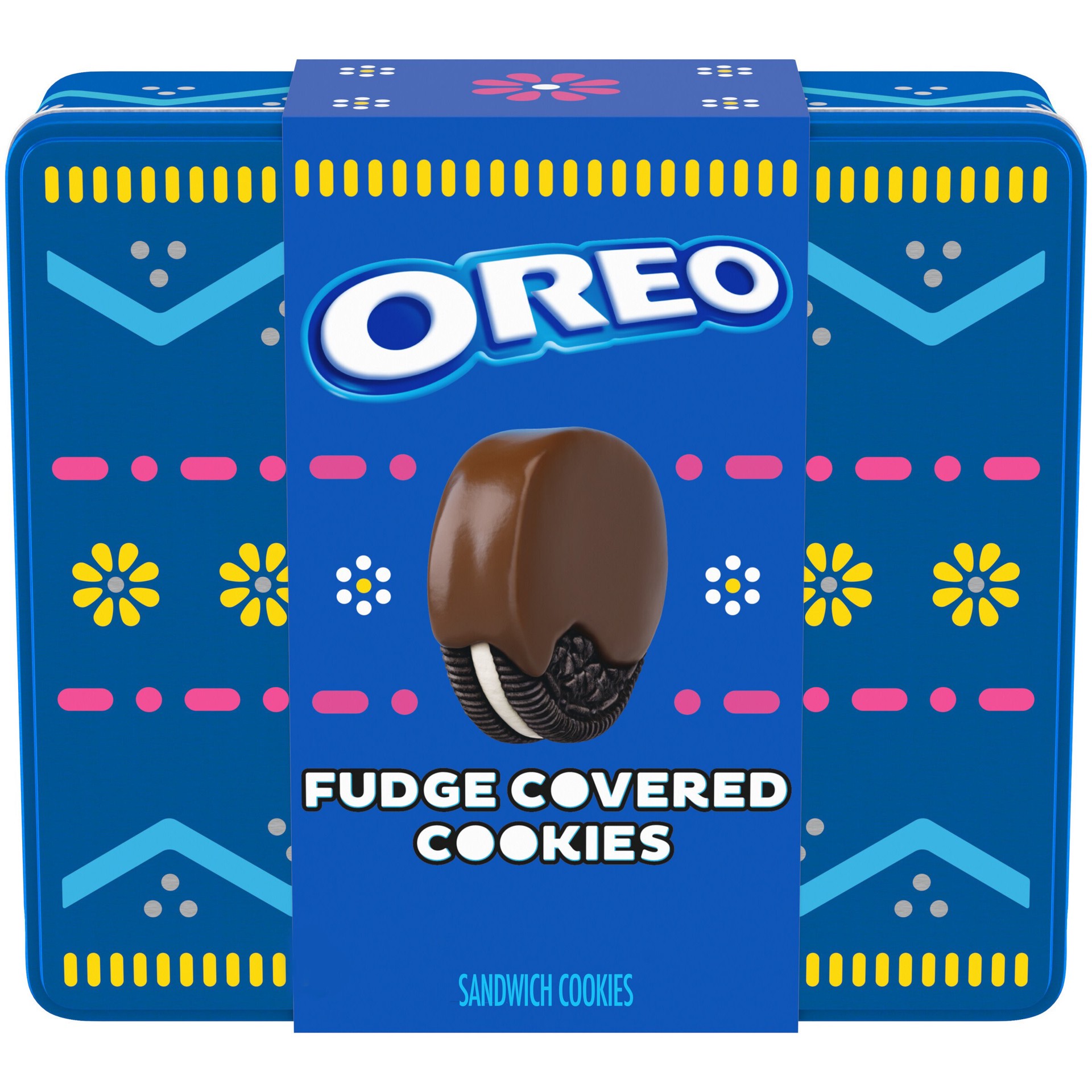 slide 1 of 1, OREO Easter Egg Fudge Covered Sandwich Cookies Tin - 16.4oz, 16.4 oz