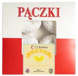 Ct Bakery Lemon Flavored Paczki Donuts - 14.81 Oz