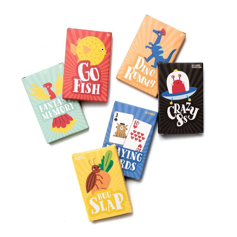 slide 3 of 3, 6ct Kids' Playing Cards Party Favor Set - Spritz, 6 ct