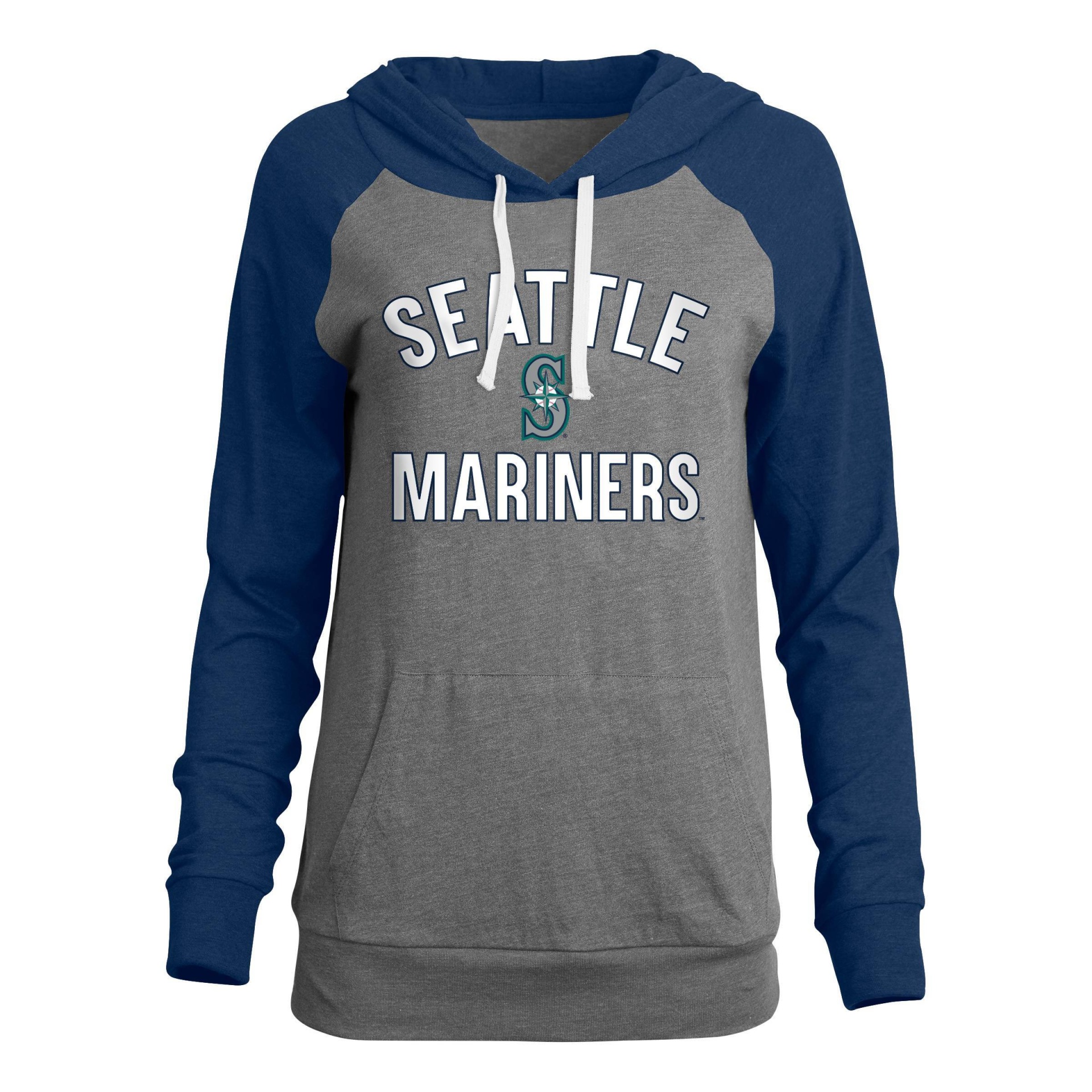 Mlb Seattle Mariners Men's Lightweight Bi-blend Hooded Sweatshirt : Target