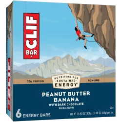 CLIF Peanut Butter Banana Dark Chocolate Energy Bars