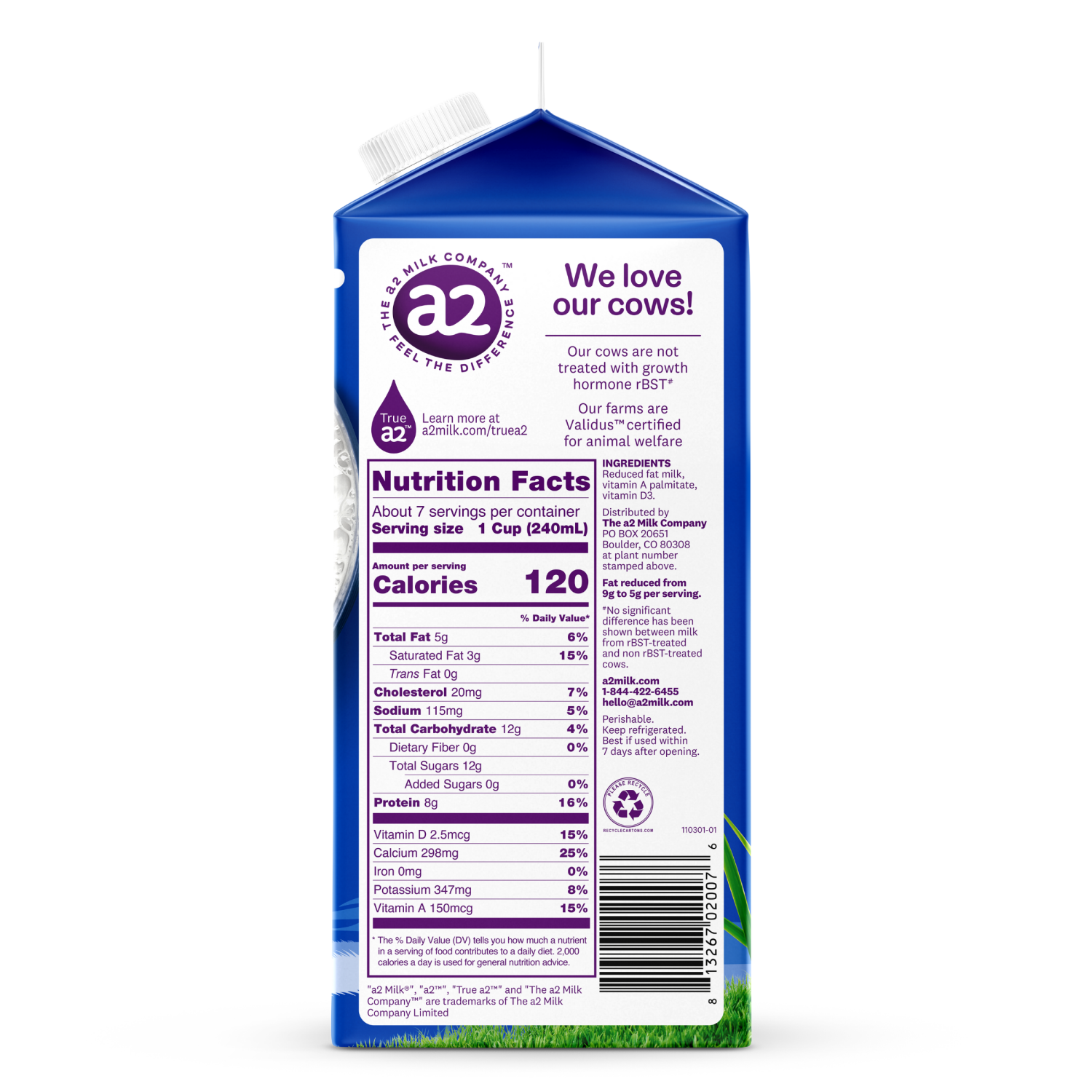 slide 2 of 4, A2 Milk 2% Reduced Fat Milk - 59 Fz, 59 fl oz