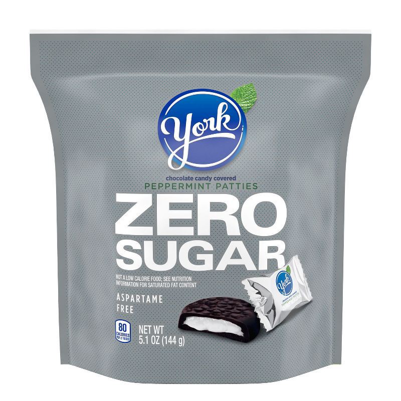 slide 2 of 7, York Zero Sugar Chocolate Peppermint Patties Candy - 5.1oz, 5.1 oz