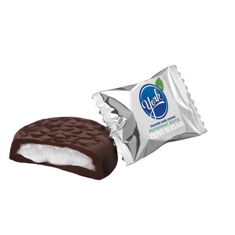 slide 5 of 7, York Zero Sugar Chocolate Peppermint Patties Candy - 5.1oz, 5.1 oz