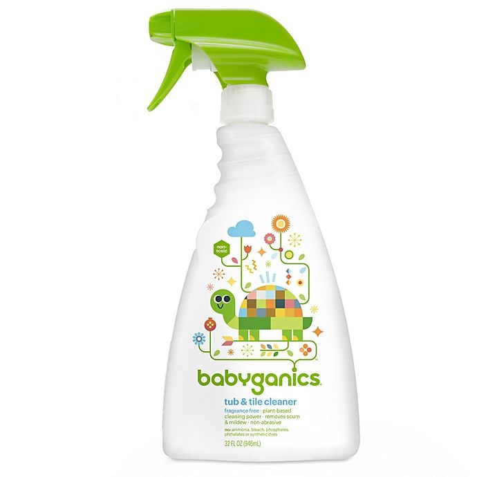 slide 1 of 1, Babyganics Fragrance-Free Tub & Tile Cleaner, 32 oz