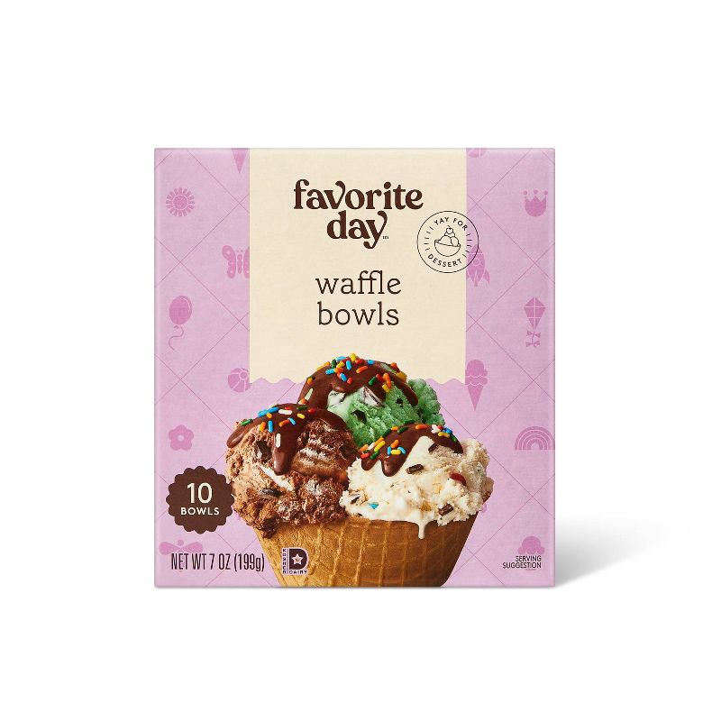 slide 1 of 3, Waffle Bowls - 10ct - Favorite Day™, 10 ct