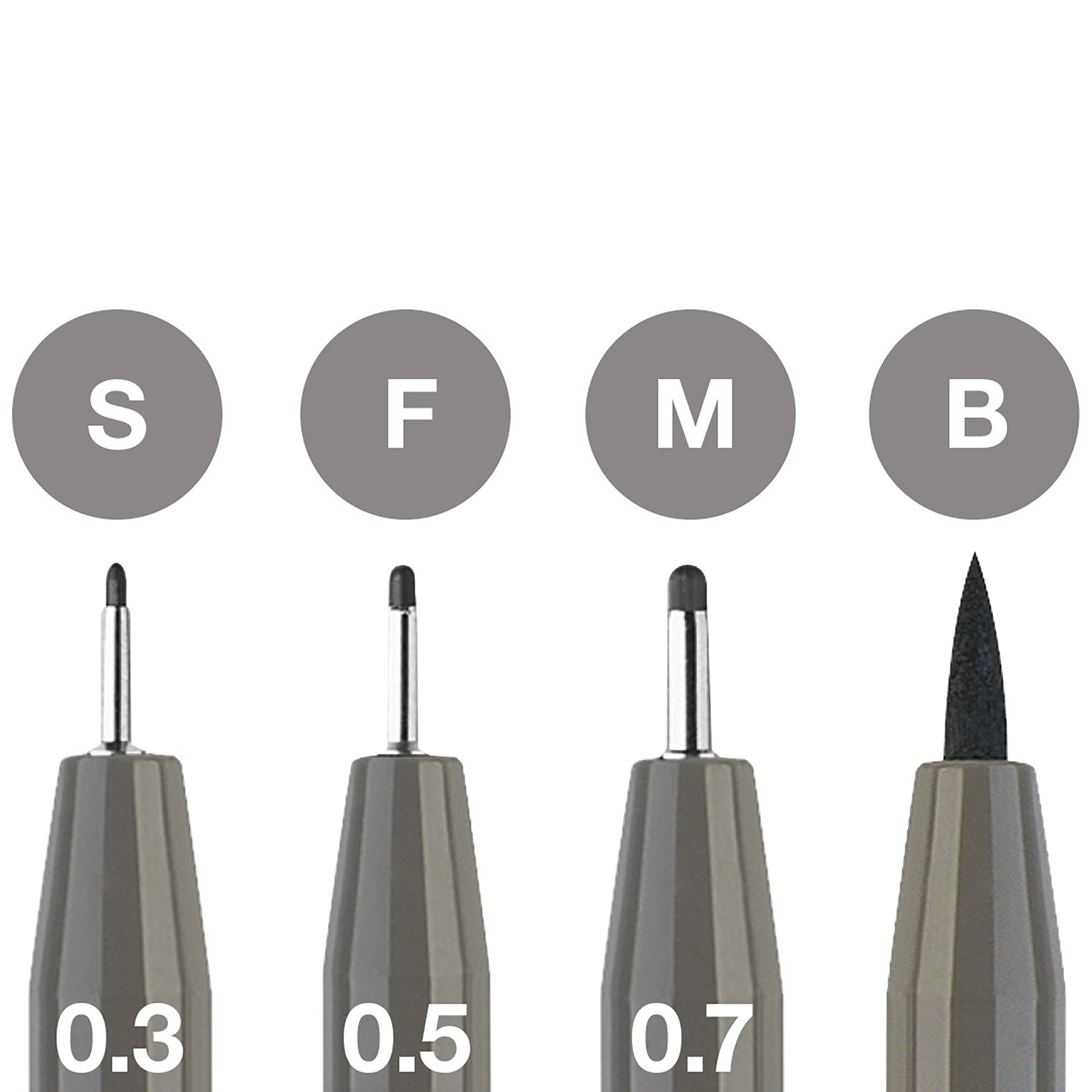 slide 4 of 4, Faber-Castell Warm Gray Iv Pitt Artist Pens, 4 ct