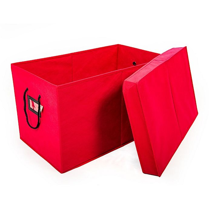 slide 5 of 6, TreeKeeper Santa's Bags Multi Use Storage Box - Red, 24.75 in