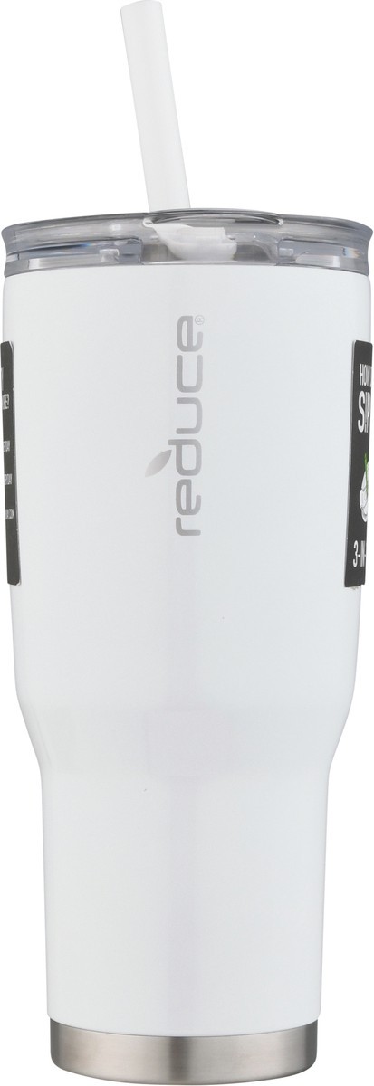 slide 8 of 11, Reduce Cold 1 24 Ounce White Tumbler 1 ea, 1 ea
