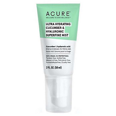 slide 1 of 1, ACURE Ultra Hydrating Cucumber & Hyaluronic Superfine Mist, 2 oz
