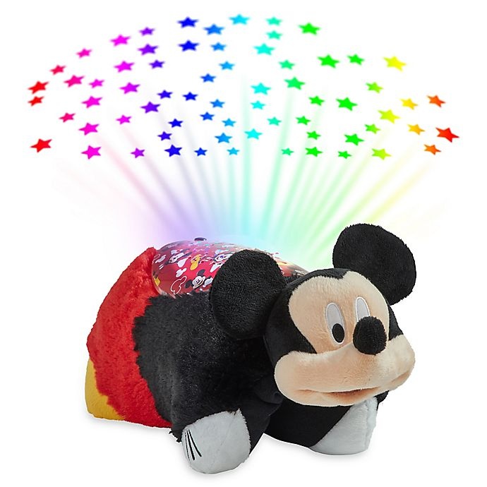 slide 1 of 8, Pillow Pets Disney Mickey Mouse with Sleeptime Lite, 1 ct