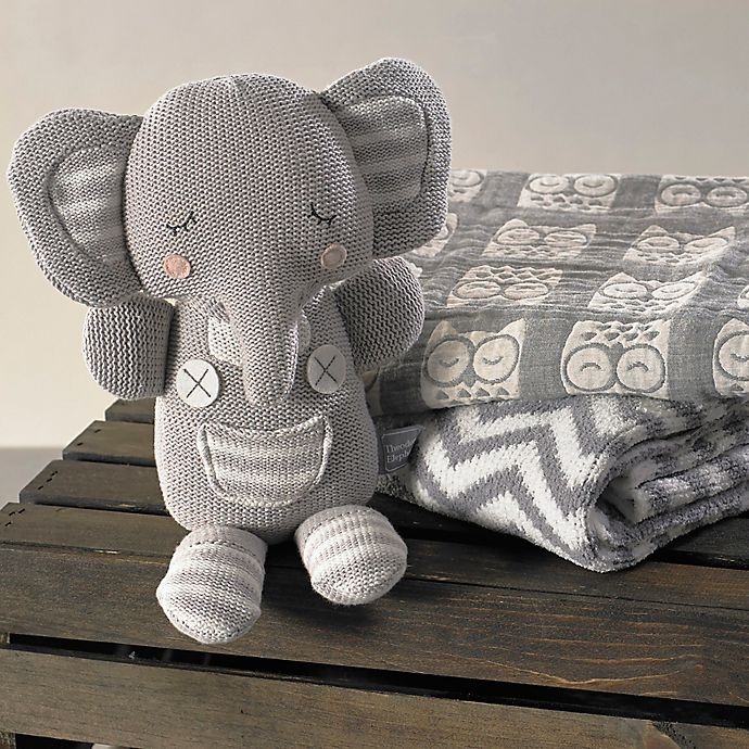 slide 2 of 2, Living Textiles Theodore Elephant Plush Toy - Grey, 1 ct