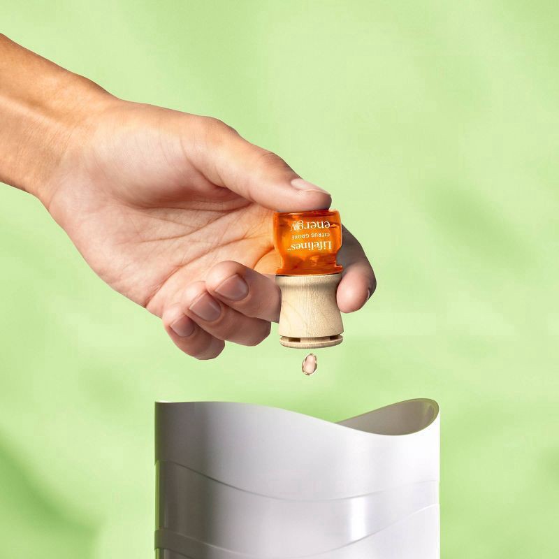 slide 2 of 7, 200ml Waves Ultrasonic Diffuser: Lifelines Aromatherapy with Mesmerizing Light Display, 200 ml