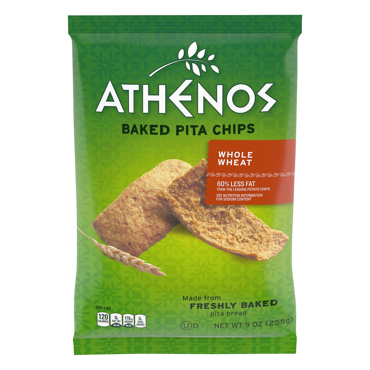 slide 14 of 14, Athenos Whole Wheat Baked Pita Chips, 9 oz Bag, 9 oz